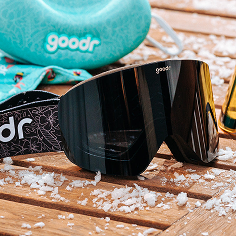 ski goggles london All Black Snow Goggles | Apres All Day
